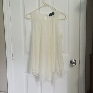 NWOT lacy white XL blouse